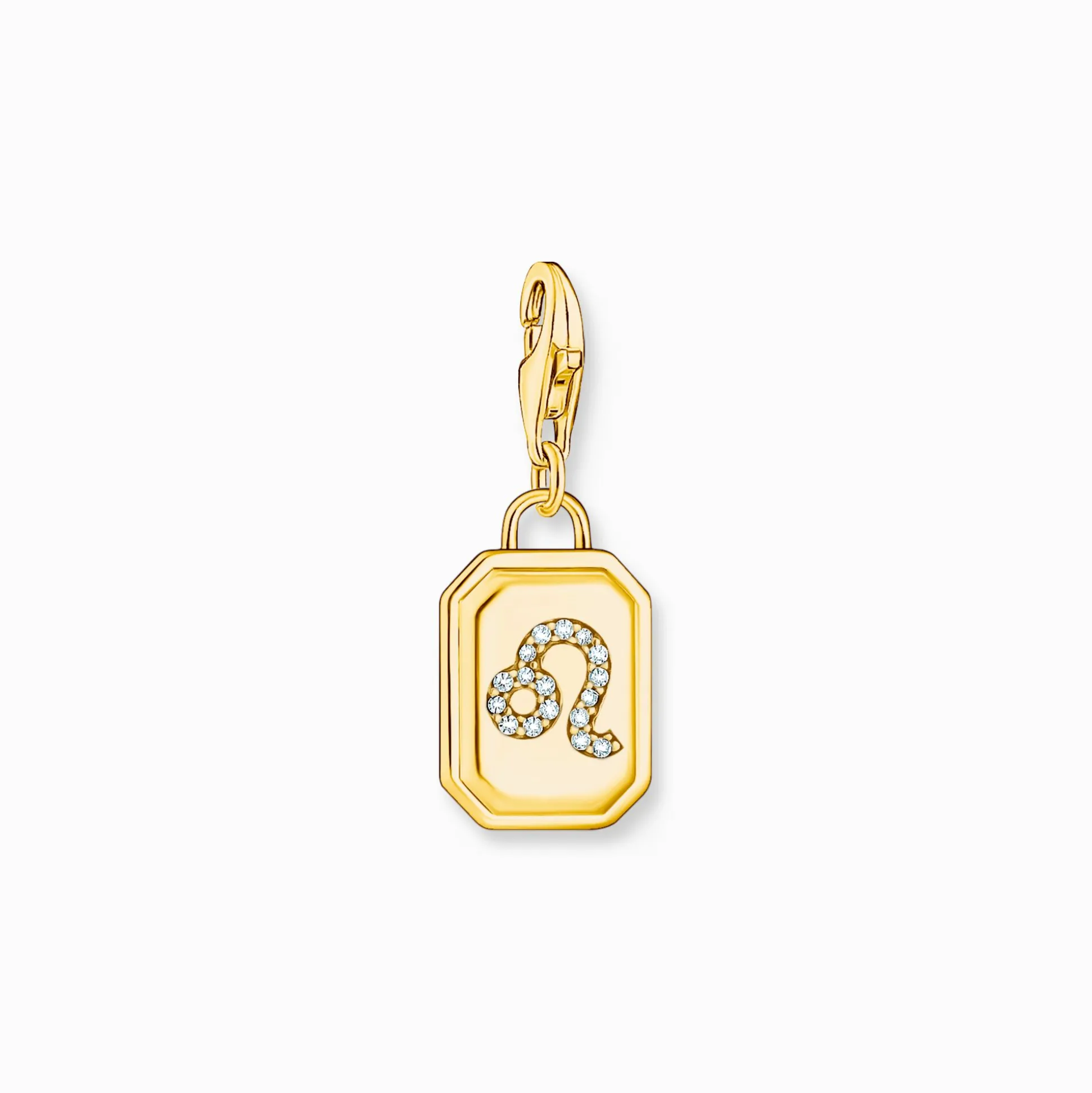 Best Sale Charm-Anhänger Sternzeichen Löwe mit Steinen vergoldet Damen Charms|Charms