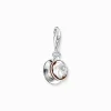 Online Charm-Anhänger Wiener Kaffeehaus mit weißem Stein Silber Damen Charms|Charms