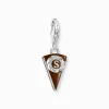 Best Charm-Anhänger Wiener Schokoladentorte Silber Damen Charms|Charms