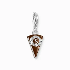 Best Charm-Anhänger Wiener Schokoladentorte Silber Damen Charms|Charms