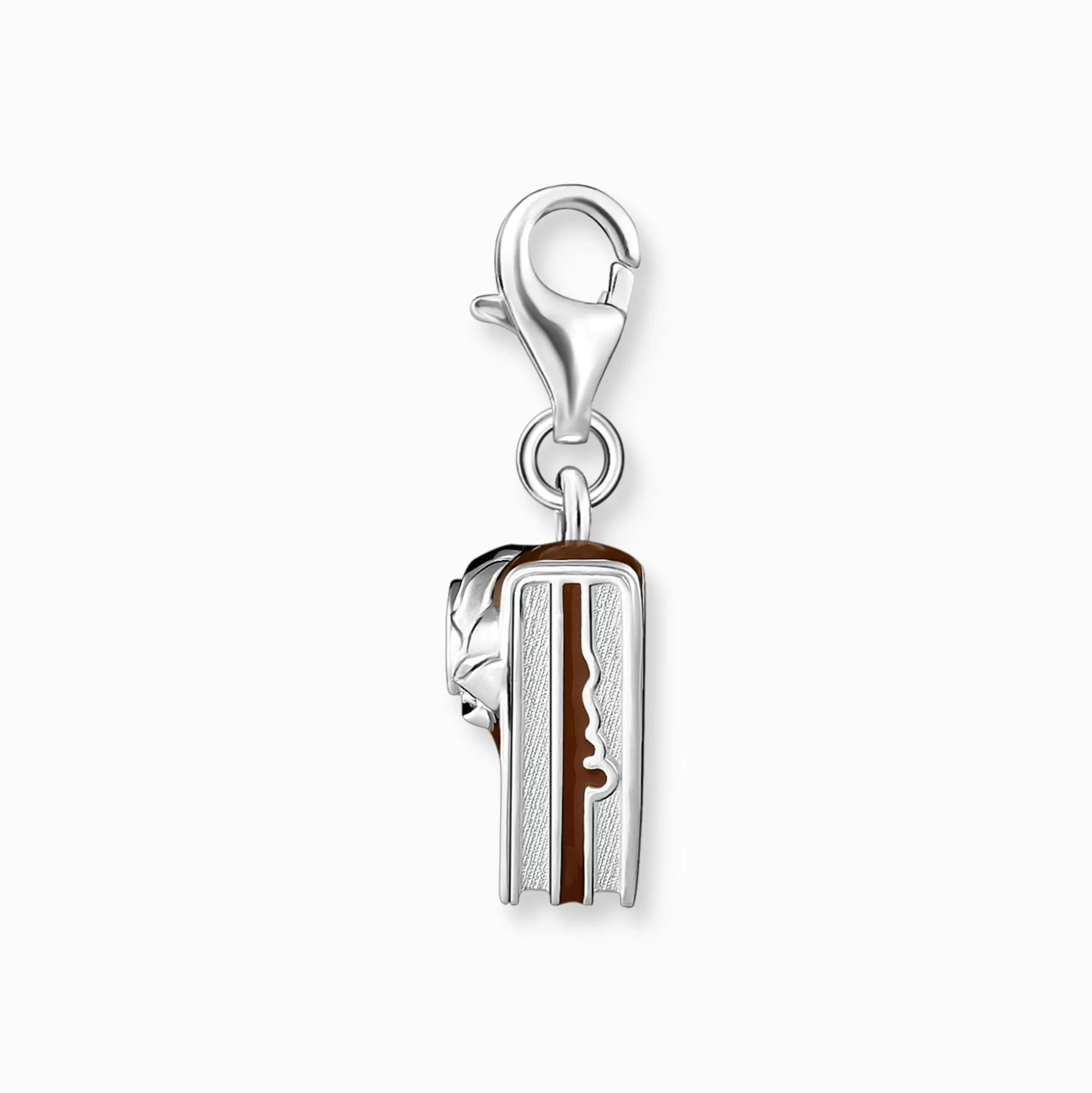 Best Charm-Anhänger Wiener Schokoladentorte Silber Damen Charms|Charms