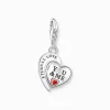 Cheap Charm-Anhänger YOU & Me Herz Silber Damen Charms|Charms