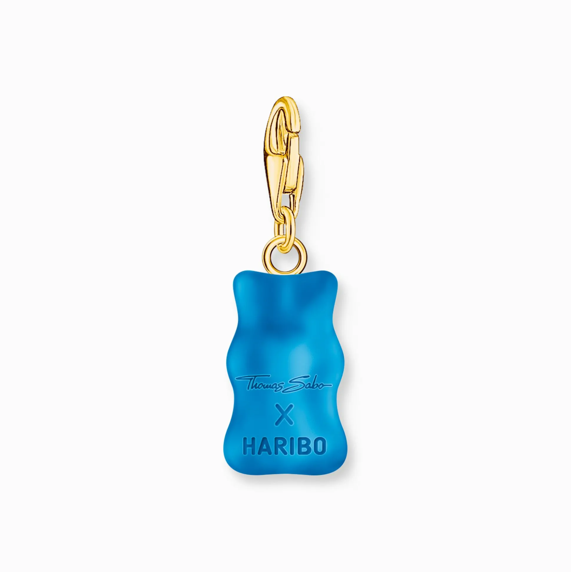 Shop Charm-Goldbären-Anhänger in Blau vergoldet Damen Charms|Charms