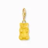 Store Charm-Goldbären-Anhänger in Gelb vergoldet Damen Charms|Charms