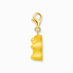 Store Charm-Goldbären-Anhänger in Gelb vergoldet Damen Charms|Charms
