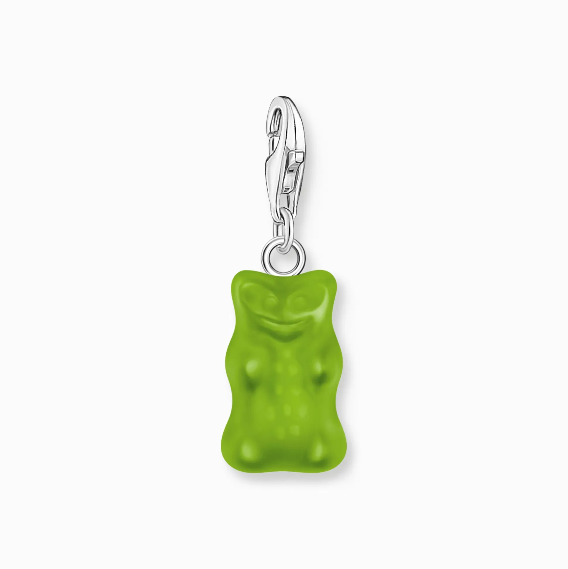 Online Charm-Goldbären-Anhänger in Grün Silber Damen Charms|Charms