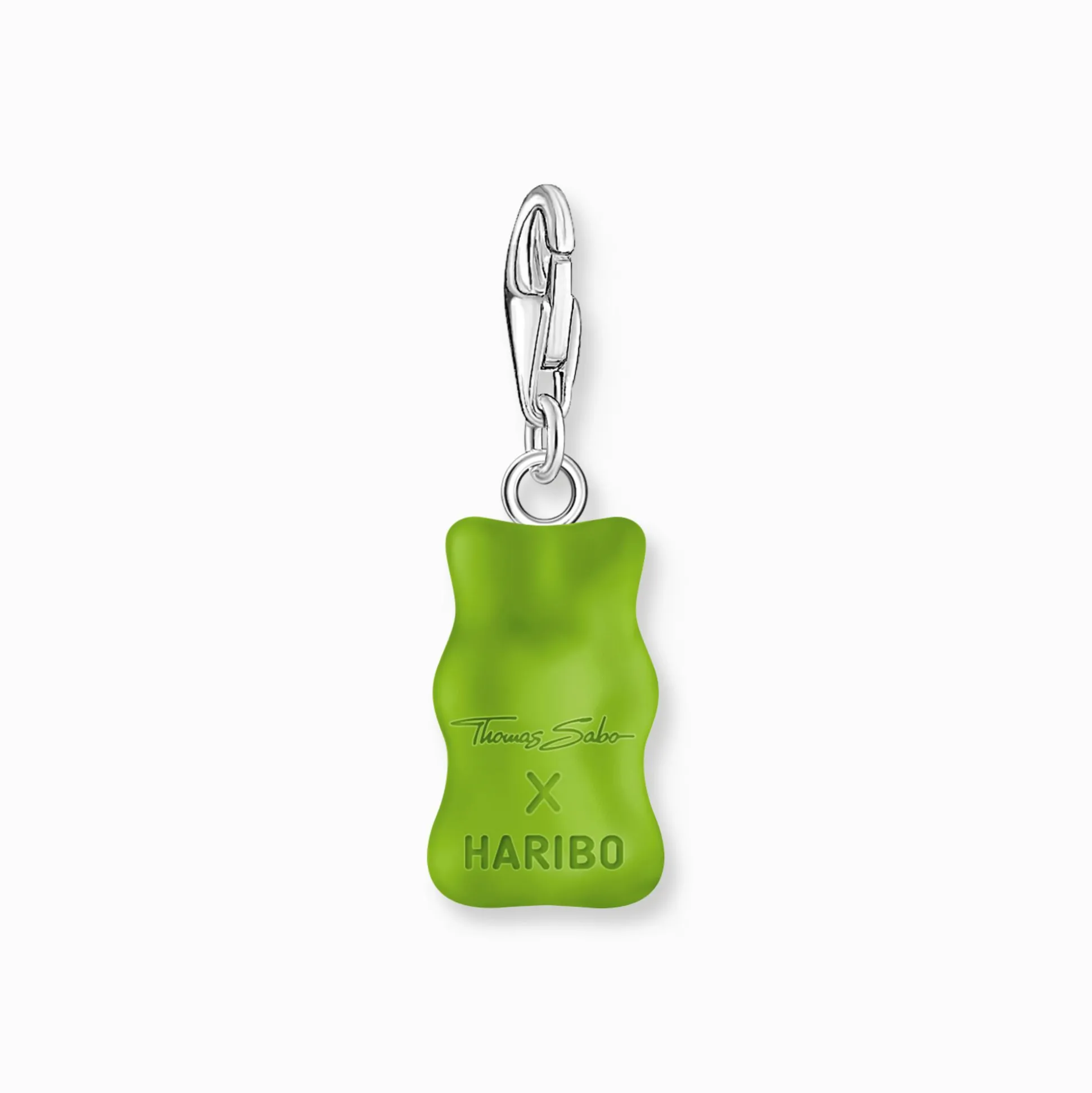 Online Charm-Goldbären-Anhänger in Grün Silber Damen Charms|Charms
