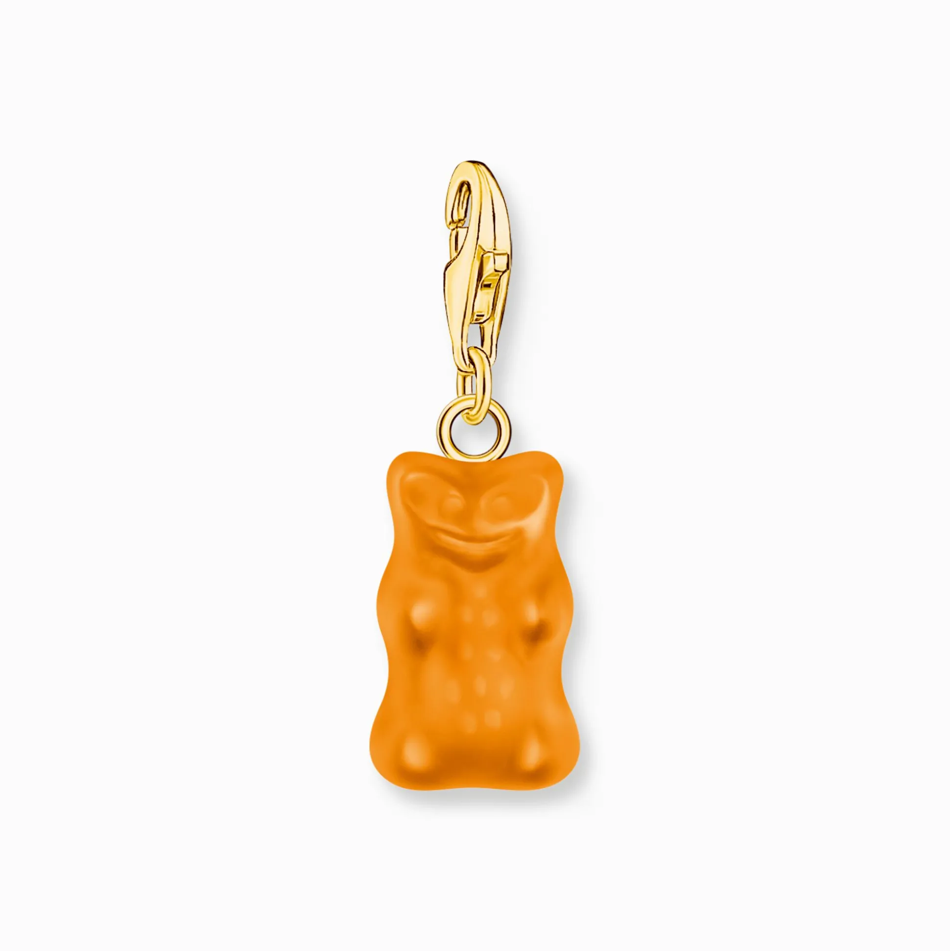 Cheap Charm-Goldbären-Anhänger in Orange vergoldet Damen Charms|Charms