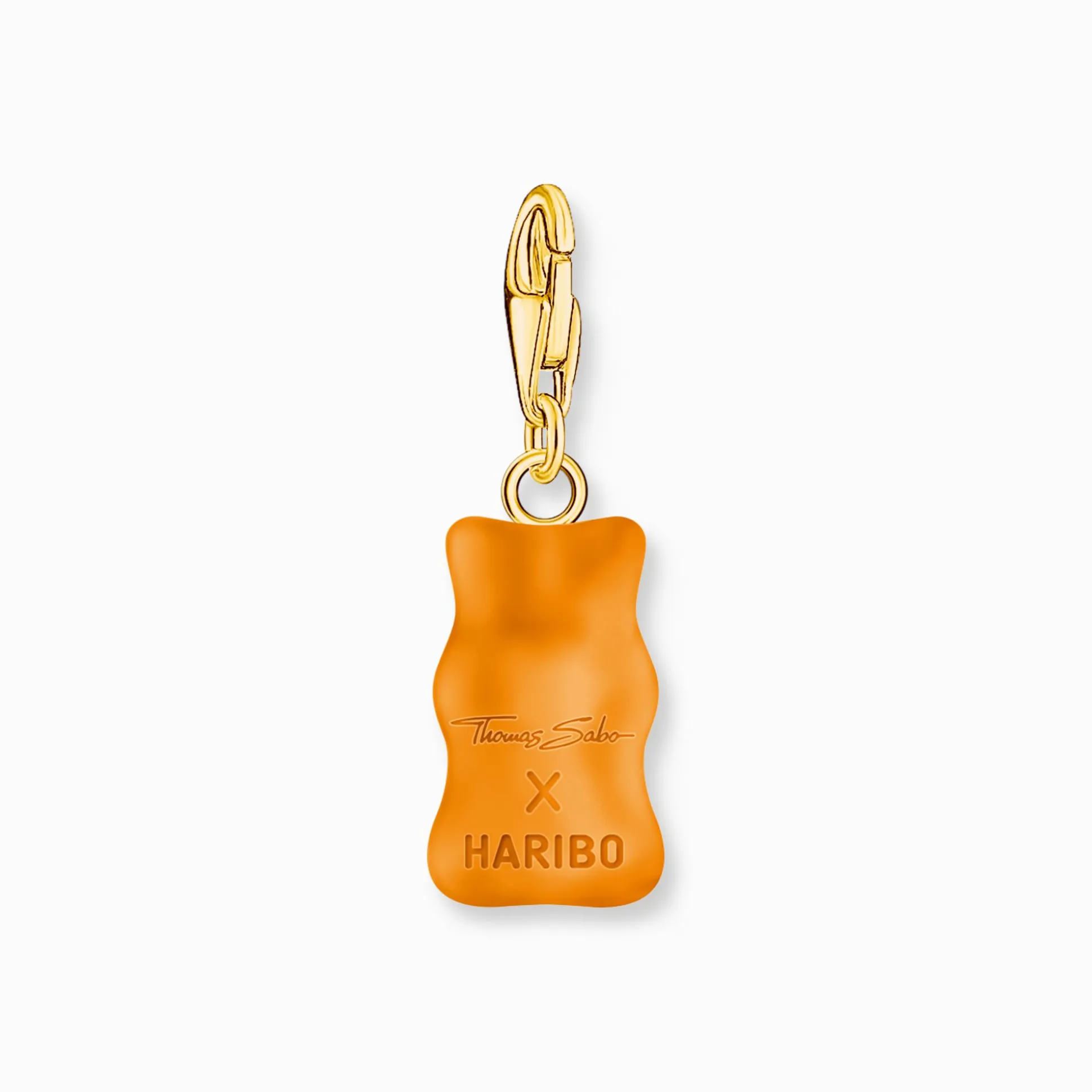 Cheap Charm-Goldbären-Anhänger in Orange vergoldet Damen Charms|Charms