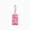 Online Charm-Goldbären-Anhänger in Pink Silber Damen Charms|Charms