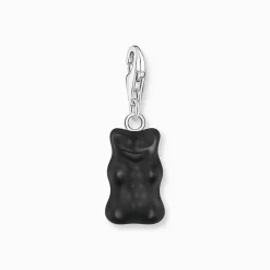 Flash Sale Charm-Goldbären-Anhänger in Schwarz Silber Damen Charms|Charms