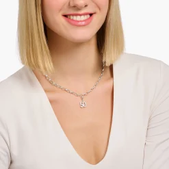 Online Charm-Kette mit Coin Silber Damen Charm Ketten|Charm Ketten