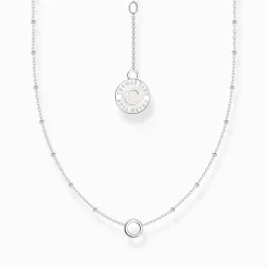 Cheap Charm-Kette mit Kugeln und Coin Silber Damen Charm Ketten|Charm Ketten