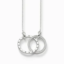 Fashion Collier Forever Together groß silber Damen Halsketten