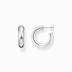 Clearance Creolen Chunky klein Silber Damen Creolen