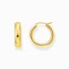 Cheap Creolen Chunky-Design vergoldet Damen Creolen|18K Vergoldung - 925 Silber