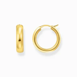 Cheap Creolen Chunky-Design vergoldet Damen Creolen|18K Vergoldung - 925 Silber