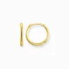 Store Creolen klein Damen Creolen|18K Vergoldung - 925 Silber