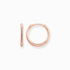 Clearance Creolen klein Damen Creolen|18K Rosé-Vergoldung - 925 Silber