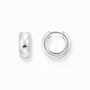 Best Creolen Mini-Chunky-Form Silber Damen Creolen
