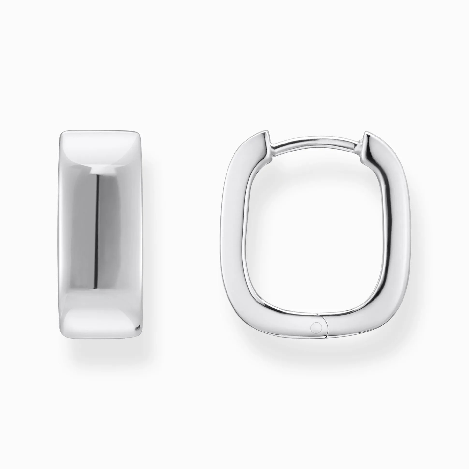Discount Creolen mit eckiger Form Silber Damen Creolen|925 Silber