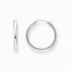Online Creolen mit klassisch-elegantem Design Silber Damen Creolen
