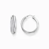 Store Creolen verschlungenes Design Silber Damen Creolen