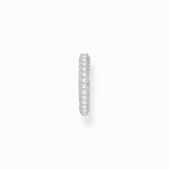 Discount Earcuff mit weißem Zirkonia-Pavé Silber Damen Ear Cuffs|925 Silber