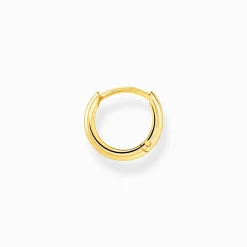 Sale Einzel Creole klassisch gold Damen Creolen|18K Vergoldung - 925 Silber