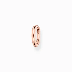 Discount Einzel Creole klassisch roségold Damen Creolen|18K Rosé-Vergoldung - 925 Silber