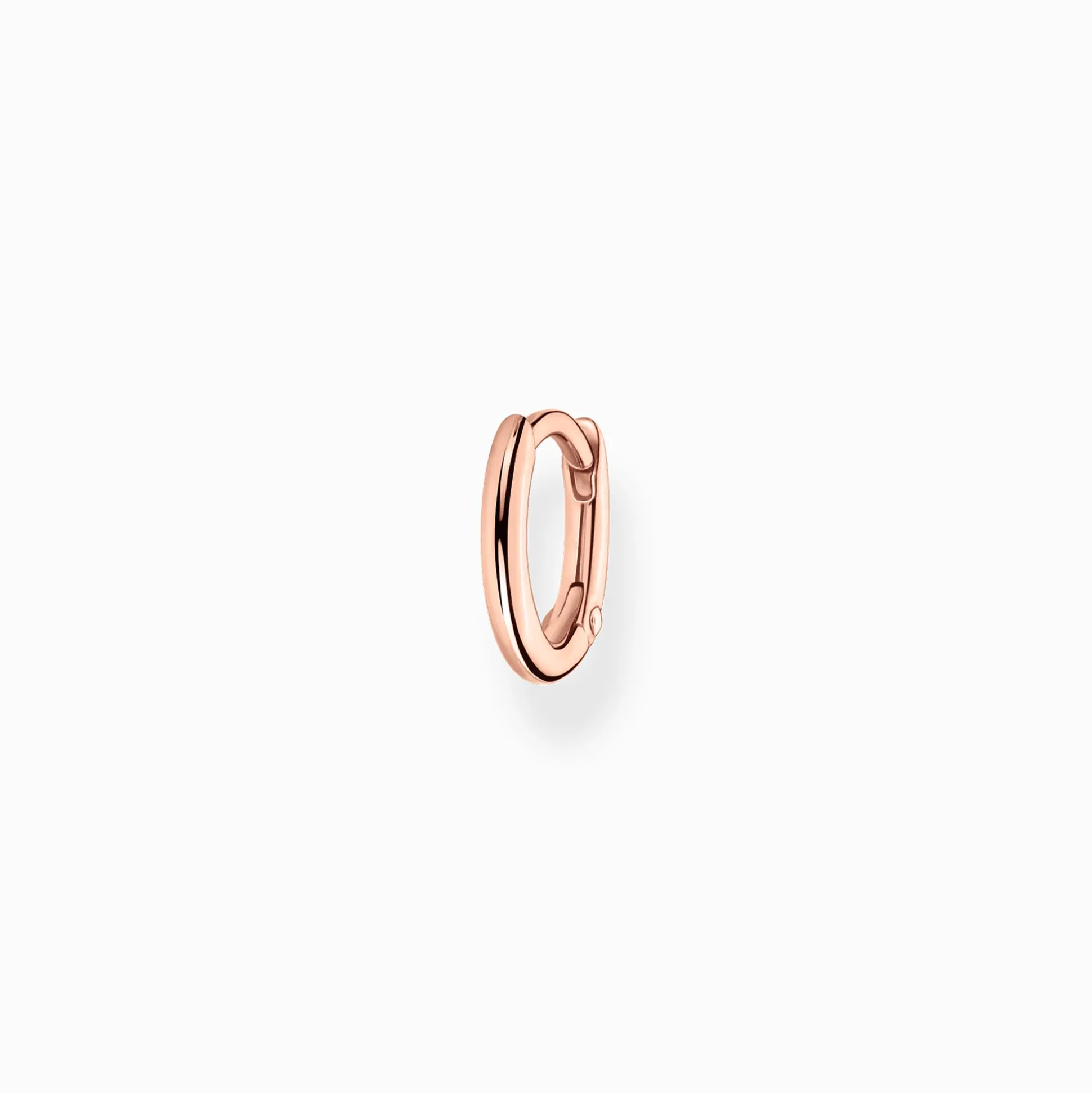 Best Einzel Creole klassisch roségold Damen Creolen|18K Rosé-Vergoldung - 925 Silber