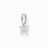 Shop Einzel Creole mit Schmetterling silber Damen Creolen