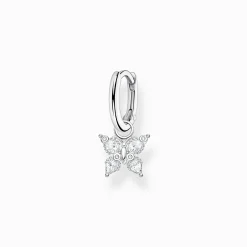 Shop Einzel Creole mit Schmetterling silber Damen Creolen