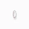 Discount Einzel Creole rosa Steine Damen Creolen