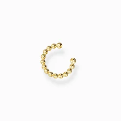 Hot Einzel Ohrklemme Kugeln gold Damen Creolen|Ear Cuffs