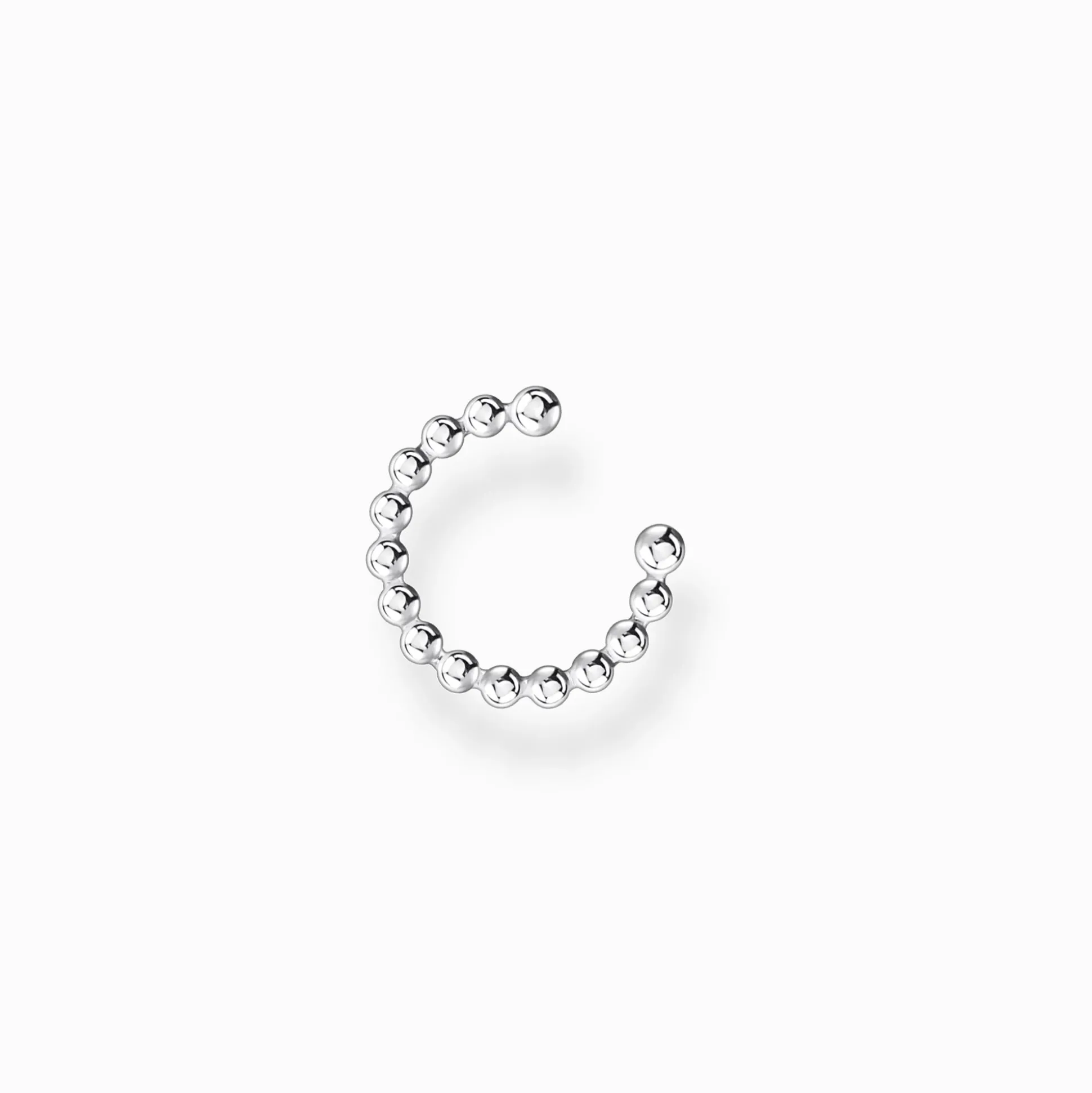 Sale Einzel Ohrklemme Kugeln silber Damen Creolen|Ear Cuffs