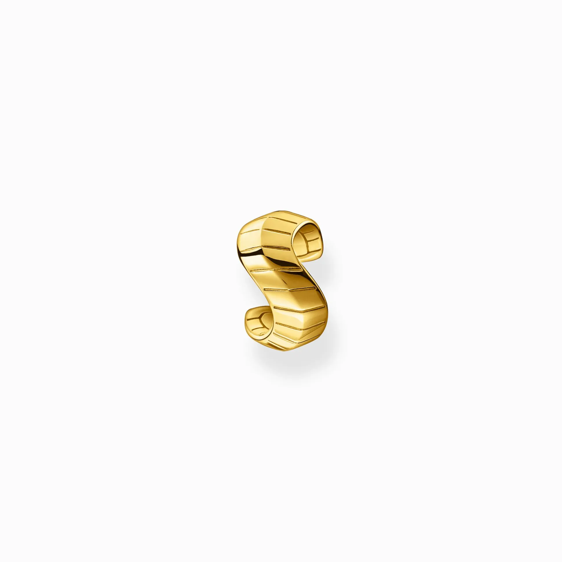 Outlet Einzel Ohrklemme Schlangenhaut gold Damen Ohrstecker|18K Vergoldung - 925 Silber