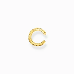 Outlet Einzel Ohrklemme Schlangenhaut gold Damen Ohrstecker|18K Vergoldung - 925 Silber
