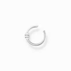 Sale Einzel Ohrklemme weißer Stein silber Damen Creolen|Ear Cuffs