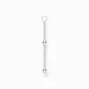 Flash Sale Einzel Ohrring Anhänger Kugeln silber Damen Creolen
