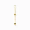 New Einzel Ohrring Anhänger Kugeln gold Damen Creolen|18K Vergoldung - 925 Silber