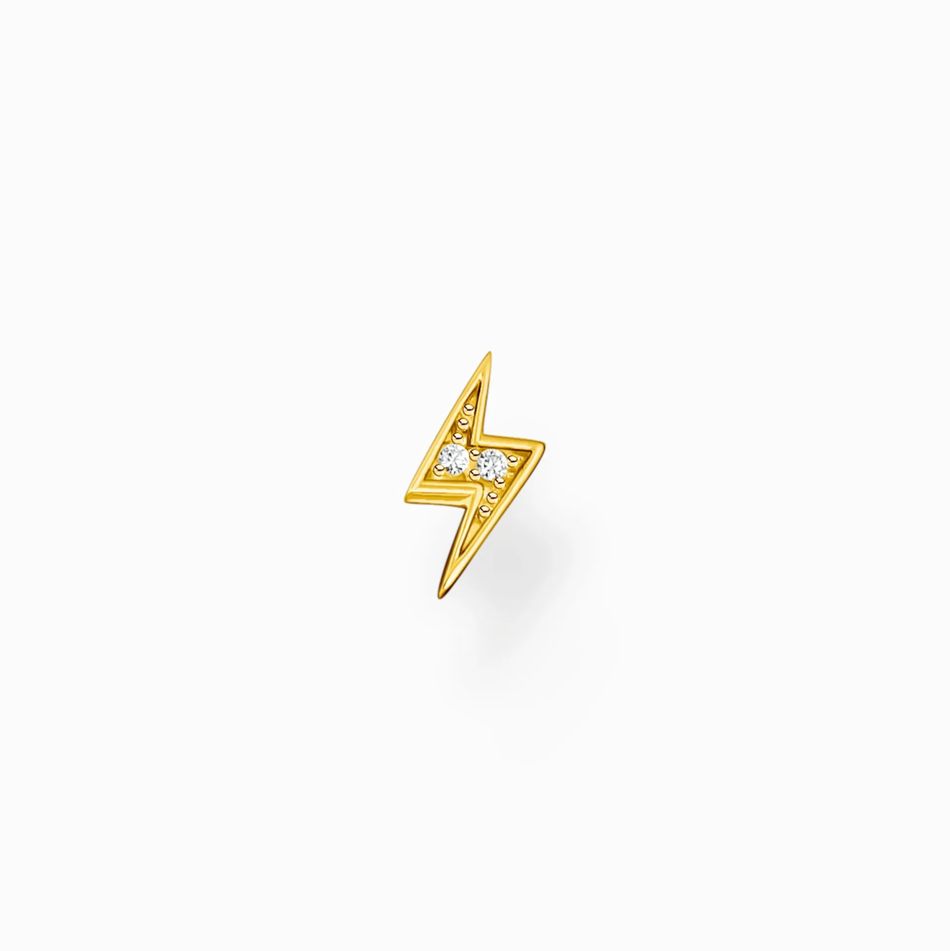 Clearance Einzel Ohrstecker Blitz gold Damen Ohrstecker