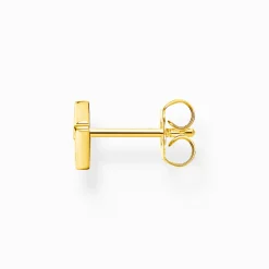 Clearance Einzel Ohrstecker Blitz gold Damen Ohrstecker