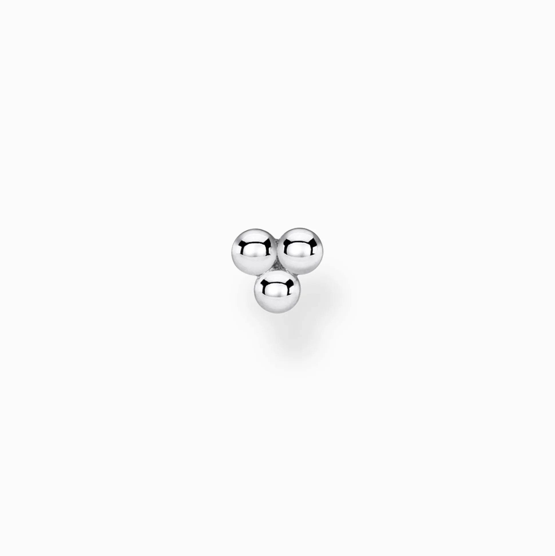 Best Sale Einzel Ohrstecker Kugeln silber Damen Ohrstecker
