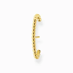 New Einzel Ohrstecker Kugeln gold Damen Ohrstecker|18K Vergoldung - 925 Silber