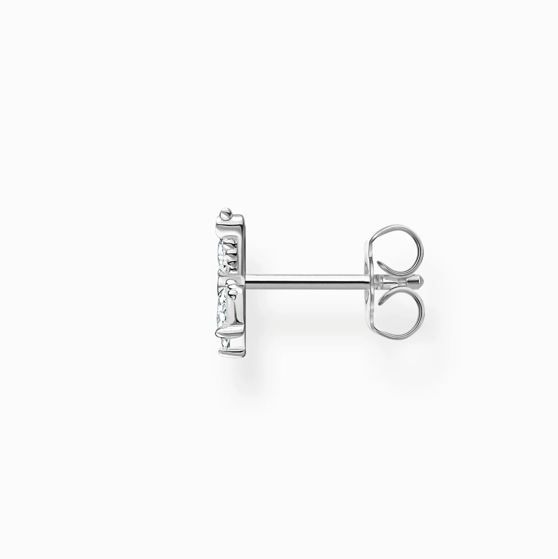 Shop Einzel Ohrstecker Schmetterling weiße Steine Damen Ohrstecker
