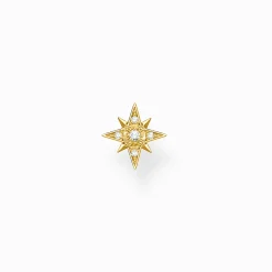Discount Einzel Ohrstecker Stern gold Damen Ohrstecker