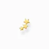 Fashion Einzel Ohrstecker Sterne gold Damen Ohrstecker|18K Vergoldung - 925 Silber