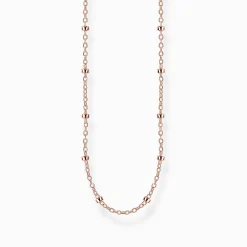 Hot Erbskette roségold Stärke 1,6 mm Damen Halsketten|18K Rosé-Vergoldung - 925 Silber