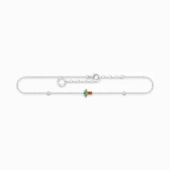 Outlet Fußkette Ananas silber Damen Fußkettchen